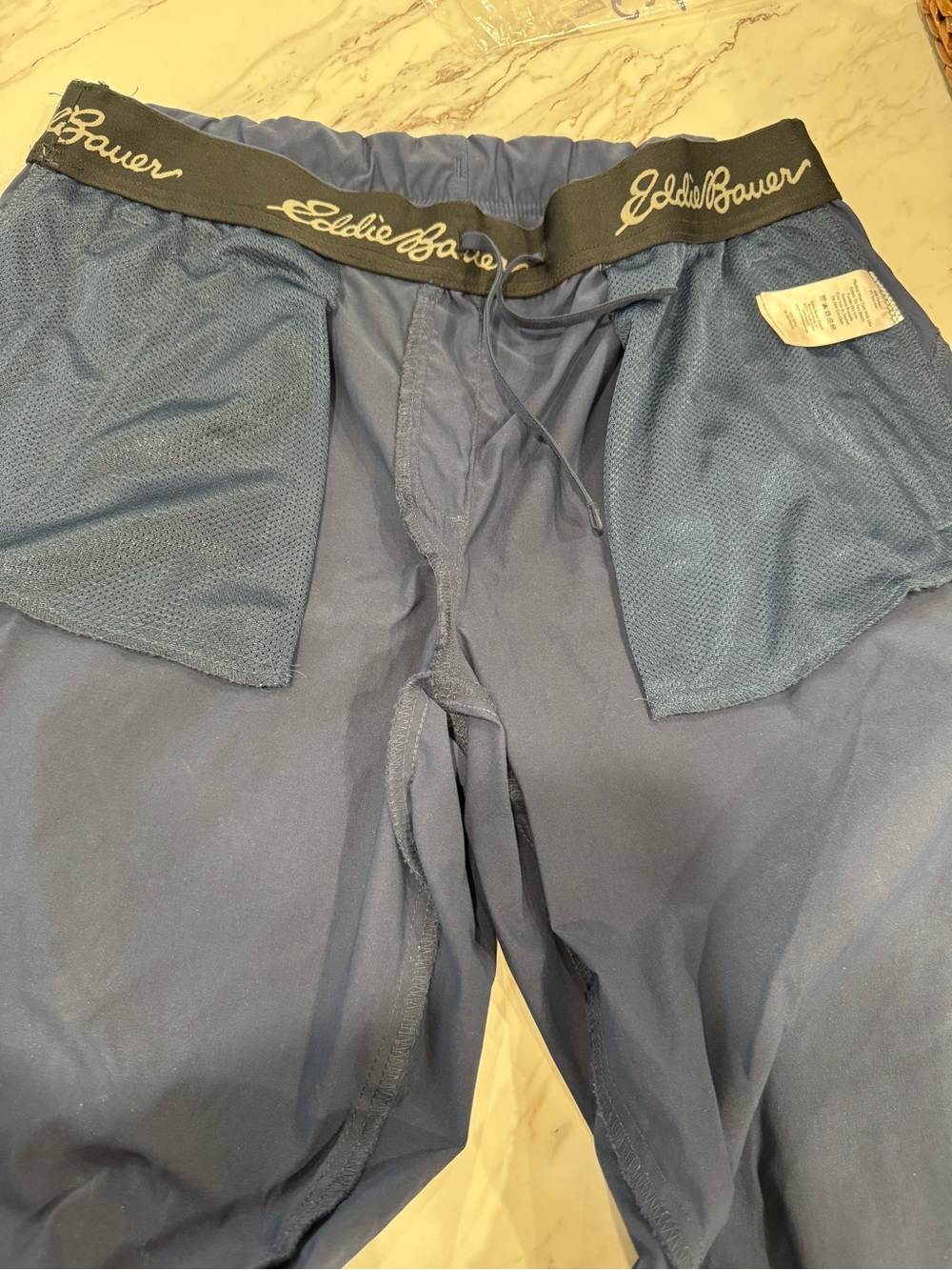 Eddie Bauer Blue Jogger Pants Women’s Size 14 Elastic Waist Zip Pockets - Picture 10 of 14